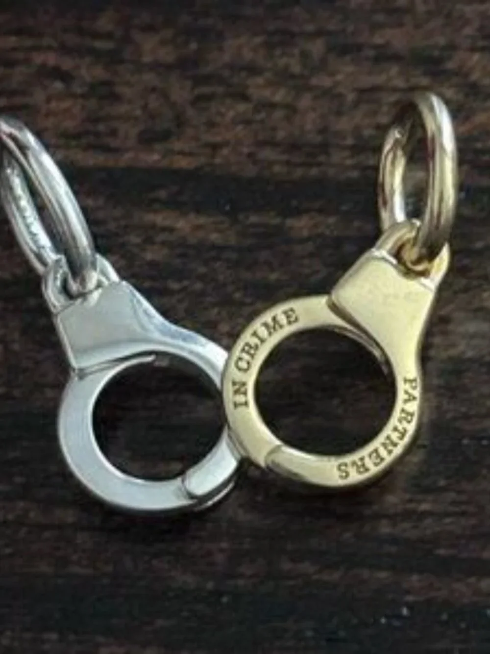 Authentic Openable and Splittable Handcuffs Dangle Pandora Charm